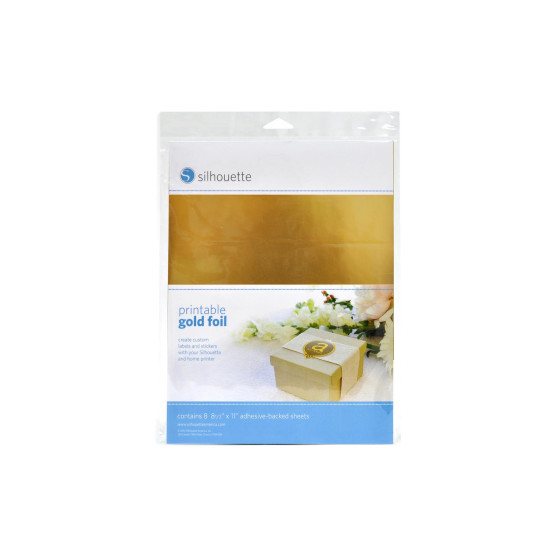 Silhouette Bedruckbare Goldfolie