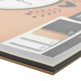 Handletteringpaper smooth A4 (gemischt weiss-braun-schwarz)