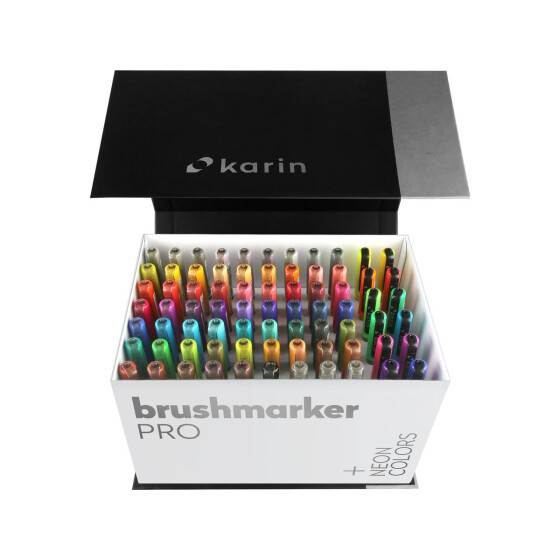 KARIN Brush Marker PRO 27C13 Mega Box 72 Farben