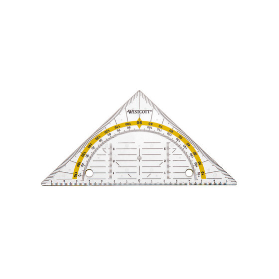 Geodreieck zum Abheften