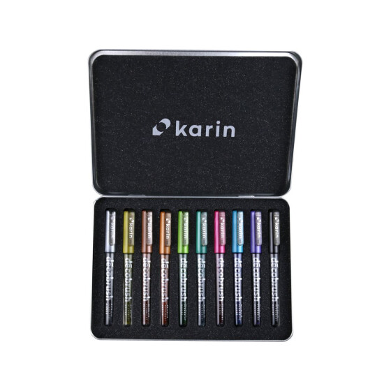 KARIN Deco Brush Metallic 28Z1 Metall Box 10 Stück